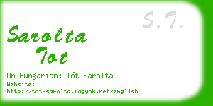 sarolta tot business card