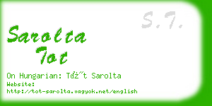 sarolta tot business card